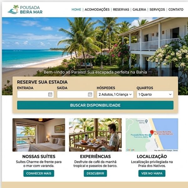 Desenvolvimento de site para hotelaria