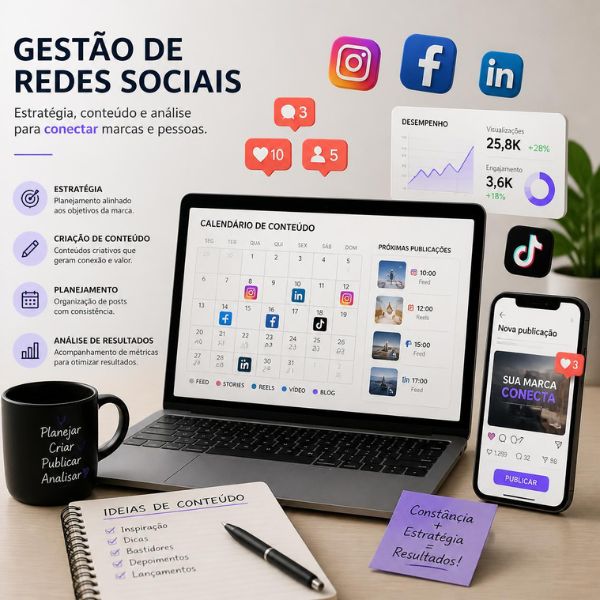 Gestão de Redes Sociais - PLANO 1