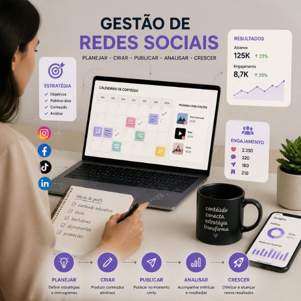 Gerenciamento das Redes Sociais - PLANO 3
