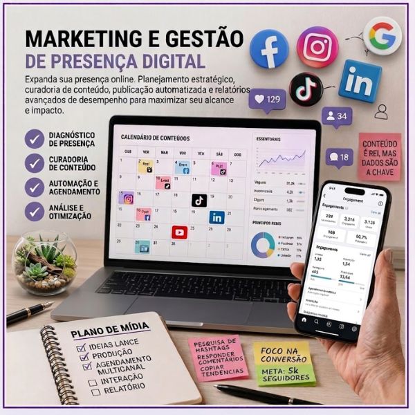 Gerenciamento de Redes Sociais - PLANO 4