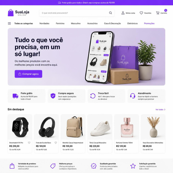 Criação de Loja Virtual (Plano Enterprise)